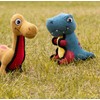 Fuzzl Rex the Dino Poly Canvas Tough Soft Dog Toy
