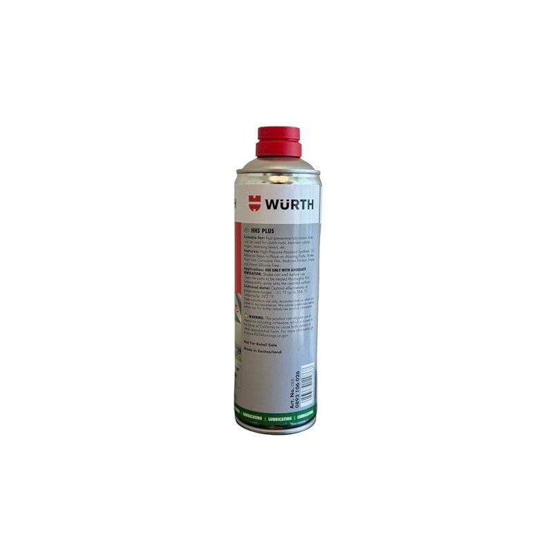 Listing for Wurth HHS Plus High Pressure Resistant Semi-Synthetic Oil