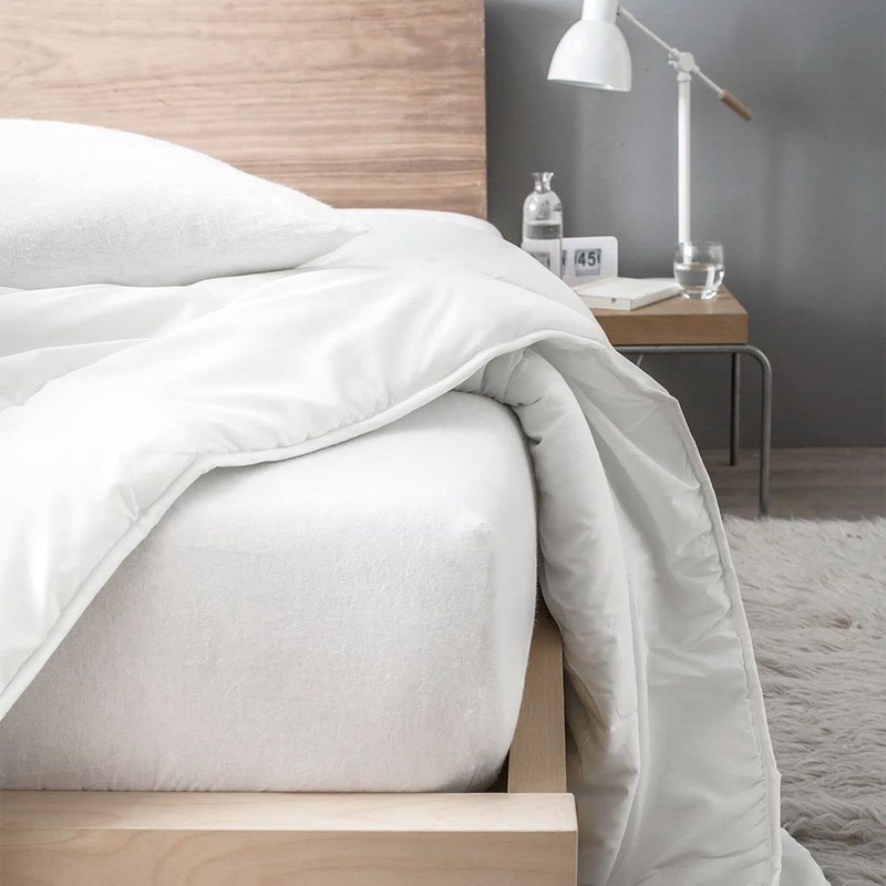 Lovely Casa Hypoallergenic Cotton Fleece Mattress Protector 200 x 160