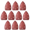 sourcing map Detail Sander Sandpaper, Triangular Sanding Paper, Hook and