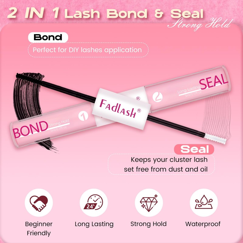 Lash Bond and Seal 2 IN 1, Lash Cluster Glue