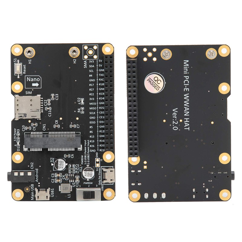 3G/4G LTE Base Hat for Raspberry Pi 4/3/2/B+ Module Computer