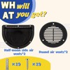 RV Vent Covers for Trailer - 2PCS Black Side Air
