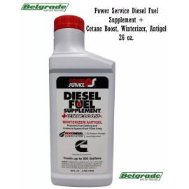 Power Service Diesel Fuel Supplement + Cetane Boost, Winterizer, Antigel- 26 oz.