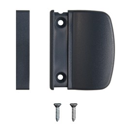 Estika Balcony Door Handle Exterior, Plastic, Exterior, Glue, White, Anthracite, Handle for Patio Door Exterior, Door Handle Balcony Door, Balcony Door Pull Handle, Balcony Lock