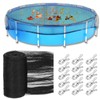 24 Ft Round Above Ground Pool Leaf Net Cover -