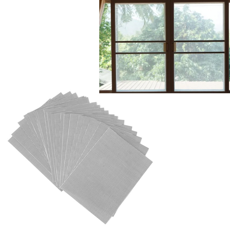20Pcs Window Screen Repair Tape Self Adhesive Fiberglass Window Screen