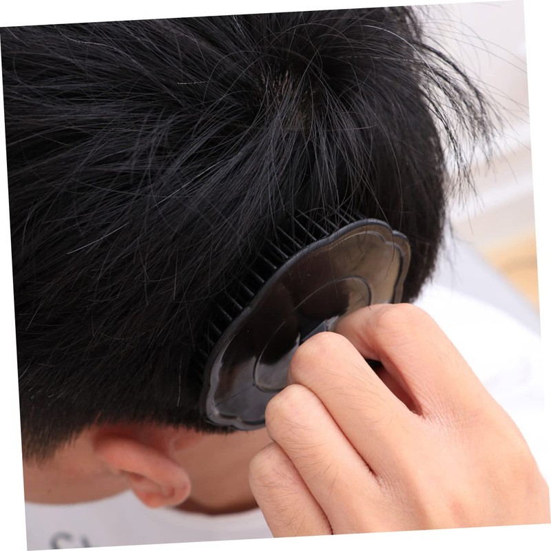 LALAFINA 4pcs Hair Shampoo Brush Scalp Massager Bristle Brush for