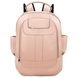 Montana West Casual Daypack Backpacks Faux Leather Travel Daily Daypack Pink Work Business Laptop Backpack for Women and Men