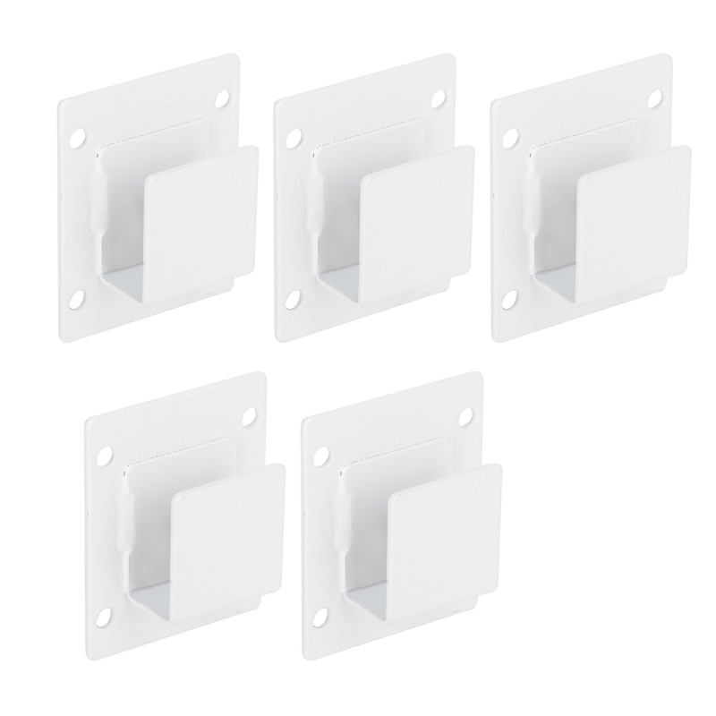 5pcs Wall Shelf Tube Holder Stainless Steel Bar Mount Bracket