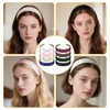8 Stück Haarreifen Damen Breit, DIY Bunte Haarband Damen, 3cm