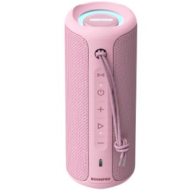 MIATONE Portable Bluetooth Speaker 36W Stereo Sound Bass Boost, Bluetooth 5.3 TWS Pairing (Pink)