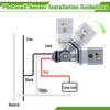 Ceoighe 2 Pack Photocell Sensor for Outdoor Lights, 120VAC 50/60