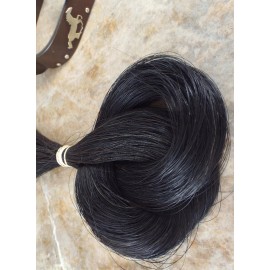 Knotatail.com 1 oz BULK, REAL, horse hair, deep black, great CRAFTS, JEWELRY,  tail hair