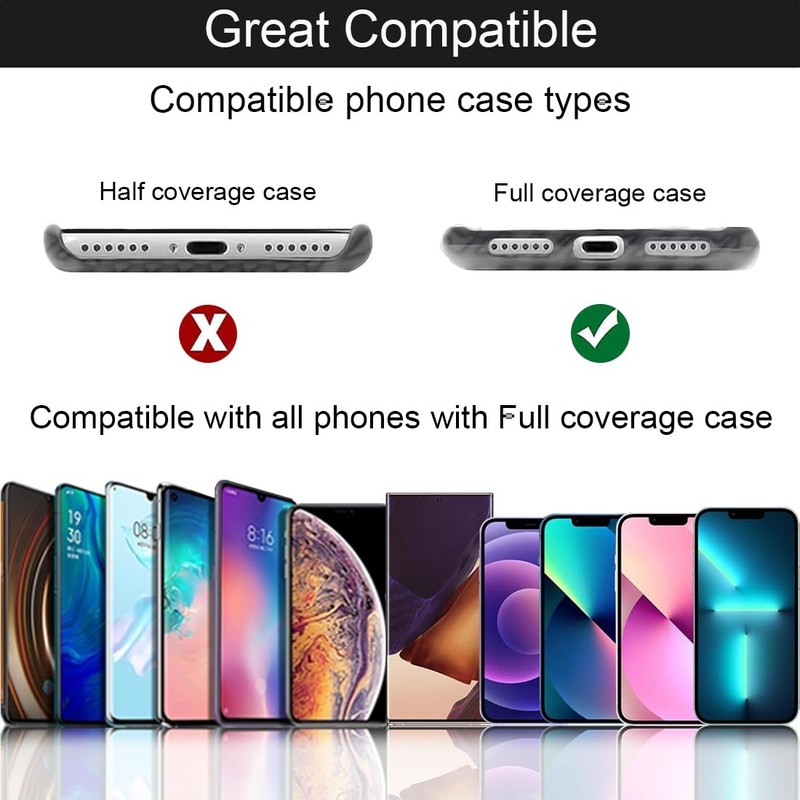 2 Pieces Black Universal Phone Chain Phone Lanyard Patch Ultra