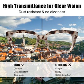 JiSoo Oversized Reading Glasses for Women 1.5, Stylish Designer Readers Large Frame with Spring Hinge, 1.5 Demi Gray