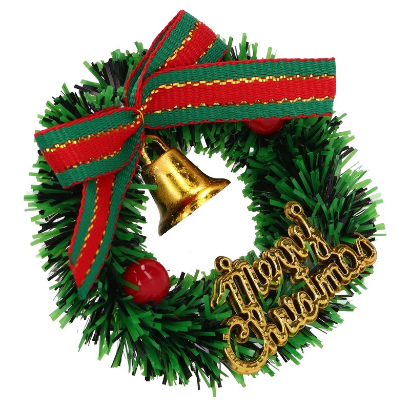10Pcs Dollhouse Christmas Wreath Exquisite Colors Cute Life Scenes Miniature