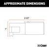 CURT 58060 Trailer-Side 4-Pin Round Wiring Harness Plug