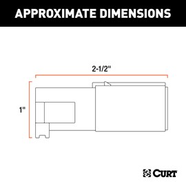 CURT 58060 Trailer-Side 4-Pin Round Wiring Harness Plug