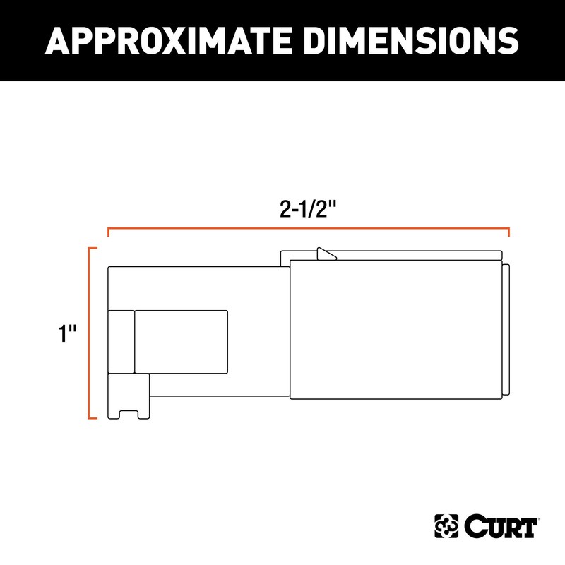 CURT 58060 Trailer-Side 4-Pin Round Wiring Harness Plug