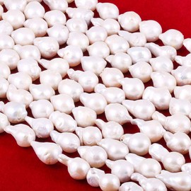 Baroque Pearl Beads Natural Irregular Cultured Freshwater Pearl Loose Bead for DIY Women Pendants Earrings Jewelry Making 14.2 inch