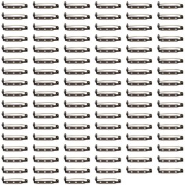 100 Pcs Brooch Pins 25mm Bronze Bar Pins Metal Safety Pins for DIY Corsage, Name Tags, Jewelry Making