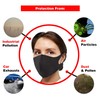 Generise Reusable Face Mask Black Face Mask x5 - Polyurethane
