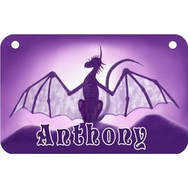 Dragons Bicycle License Plate Personalize Gifts 2.75 in x 4.5 in