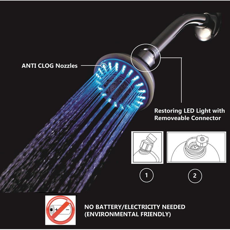 Ana Bath LSS5430CCP 4 Inch 5 Multi-Function Blue LED Light