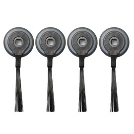 RLECS 4pcs Side Brush for Shark ION Robot RVSBK950 RV750 R85 RV850 S87 Robot Vacuum Cleaner Sweeping Robot Accessories, Black, 3.9" Long, 1.4" Wide