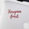 Decal Stickers of Honeymoon Fund (Burgundy) (Set of 2) Premium