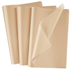 NEBURORA 100 Sheets Kraft Tissue Paper for Gift Bag 20x14 Inches Wrapping Tissue Paper Bulk Brown Decorative Art Paper for DIY Crafts Birthday Weddings Holiday Christmas Party Decor