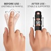 Finger Splint 3 Pack, Aluminium Finger Straightener & Immobiliser, Adjustable