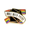 Roll with Pride Enamel Pin - Cooperation Series