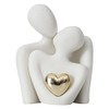 Ceramic Couple Figurine,Romantic Couple Art Decoration,Mini Couple Ceramic Statue,Modern Sculpture