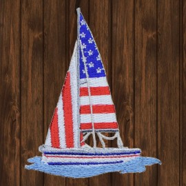 Paddys Patches Sailboat Embroidered Patch — Iron On