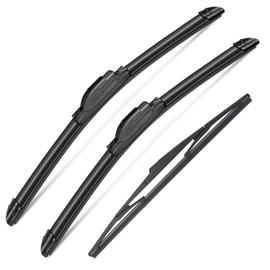 3Pcs Windshield Wipers Blades for Nissan Versa Hatchback 2007 2008 2009 2010 2011 2012, Automotive Replacement Windshield Wiper Blades for My Car- 26"/14"/14D" (Pack of 3) J- HOOK
