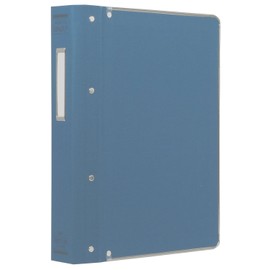 Kokuyo File Binder, Cloth Cover, B5, Vertical, Gold Edge, 26 Holes, Holds 200 Sheets, Blue, HA-120BZ