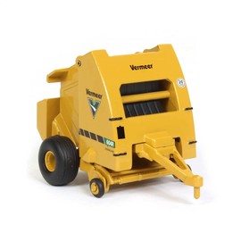 Vermeer Model 604R Round Hay Bailer w Hay Bale 1:64 Scale Diecast Model - Speccast - Cust1639