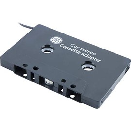 GE Car Stereo Cassette Adapter, 3.5mm Jack, For Mobile Phones, Smartphones, iPods, CD Players, MP3 Players and other Mobile Devices, Black, 34496