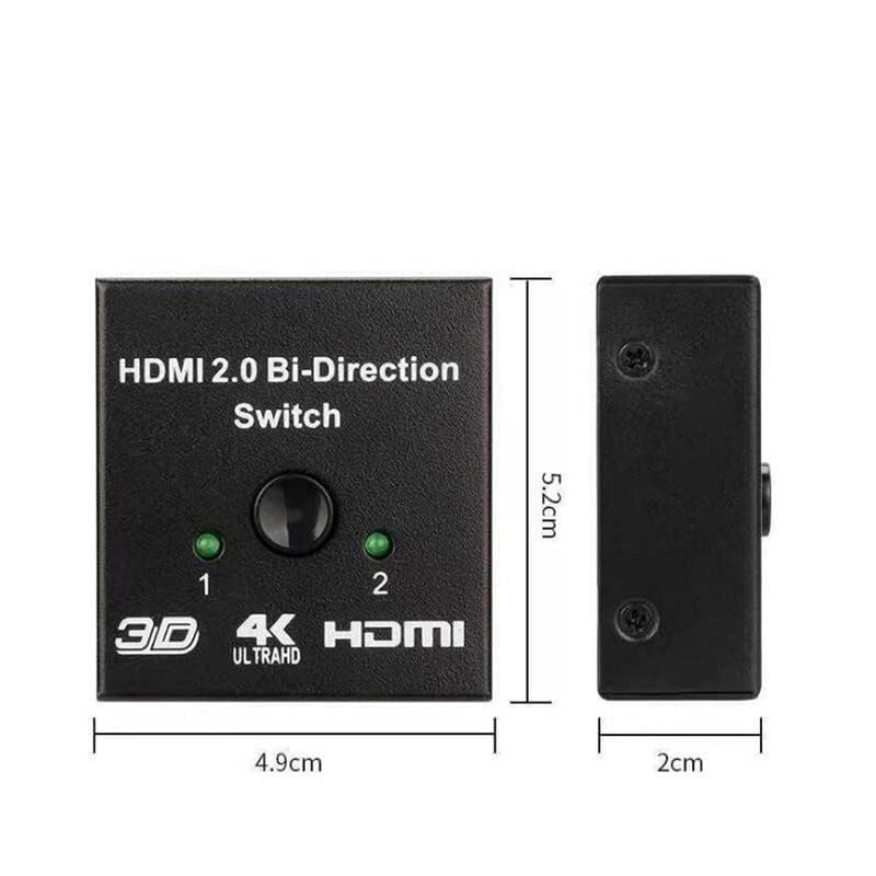 Ziyan HDMI Switch Splitter 1 in 2 Out 4K 3D
