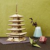 wa-gu-mi Five-storied Pagoda Wooden Architecture 3D Puzzle - Fun DIY