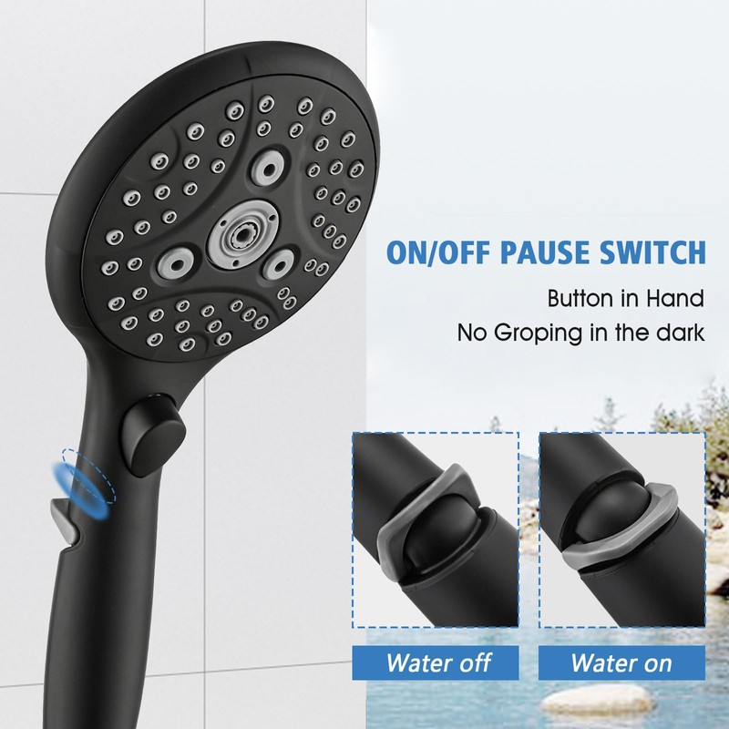 PROOX All Metal Tub Spout with Diverter Matte Black, 6