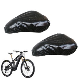 TVETE Saddle Cover, Bicycle Seat Cover, Bicycle Rain Cover, Waterproof Dust Cover, PVC Bicycle Sunshade Cover, Bicycle Cover, Elastic Band, Cycling Accessories, Suitable for Bicycle Cushioning Approx.