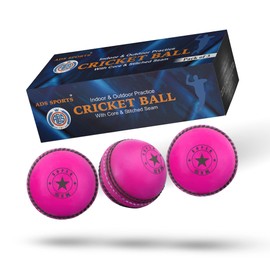 SPIN FIRST Incrediball Cricket Balls ! Soft & Safe Indoor Outdoor! Real Stitched Seam for Coaching, Training, Practice & Garden Play | For All Ages