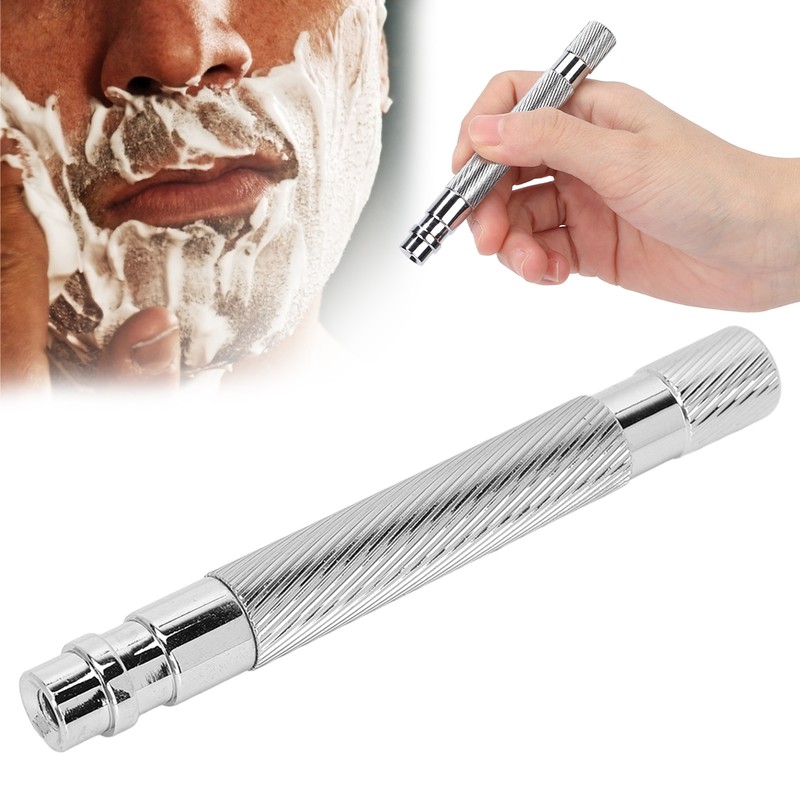Safety Men's Razor Handle Metal Replacement Manual Razor Handle Retro