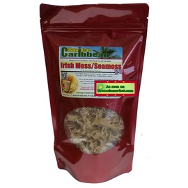 SEA MOSS - Wildcrafted, Dried, Hi-Yield (6 Oz resealable pouch, Product of Grenada)