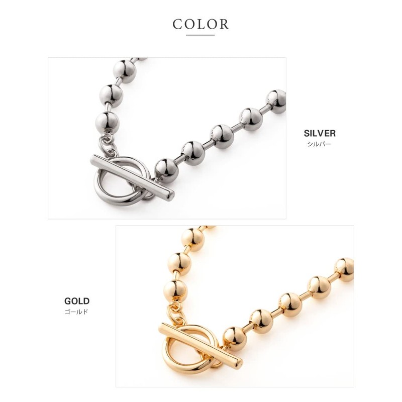 Cream Dot Necklace, Women's, Popular, Hypoallergenic Metal, Nickel-free, 18k Coating,