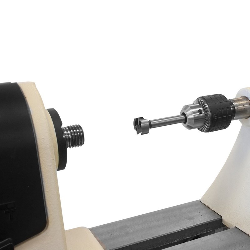 Peachtree Woodworking Supply 1/2" Drill Chuck with Tapered Lathe Mount