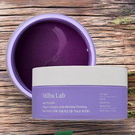 Milva Lab Wrinkle Eye Mask Jeju Prunella Vegan Collagen Wrinkle Elasticity Eye Patches 2 pieces 86g 60 pieces / 밀바랩 눈가 주름 아이 마스크 제주 프루넬라 비건 콜라겐 주름 탄력 아이패치 2개 86g 60개입